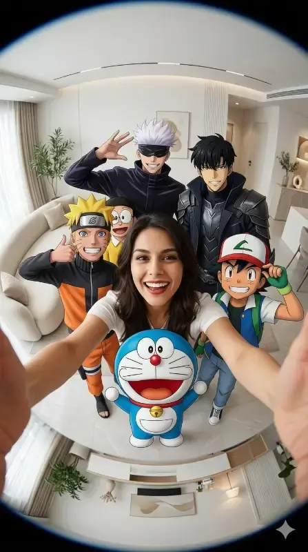 Unleash Cinematic Fisheye Anime Mayhem: Master Ultra-Photorealistic Crossovers