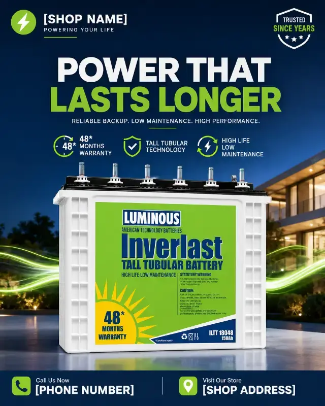 # Unleash Agency-Level Ads: Craft Premium Power Backup Visuals for Social & Print