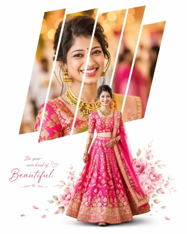 # Personalize Your Indian Bridal Dreams: AI Photo-Collage with Flawless Face Swap