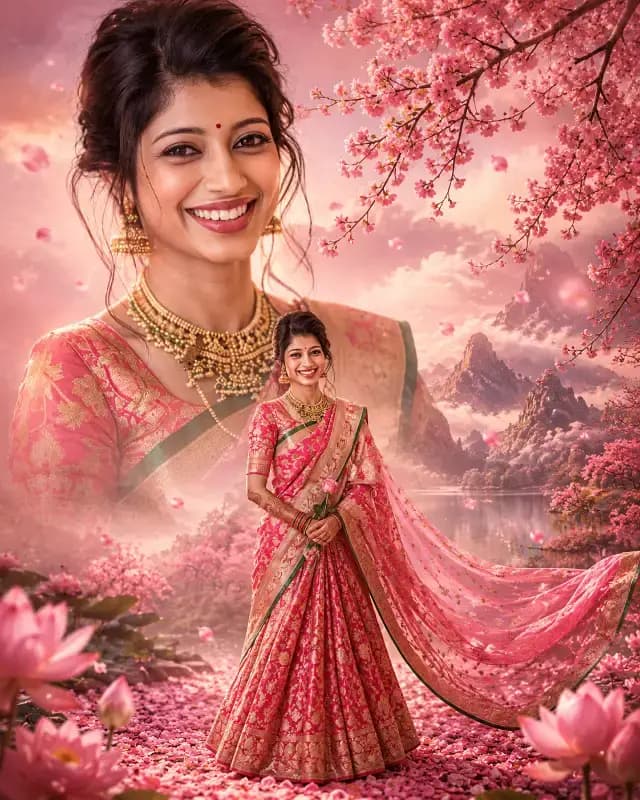Personalized Indian Bridal Fine-Art Poster