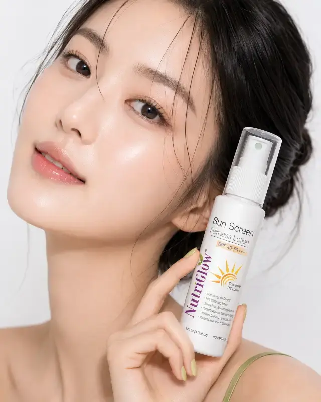 Korean Skincare Ad: Custom Product Visual